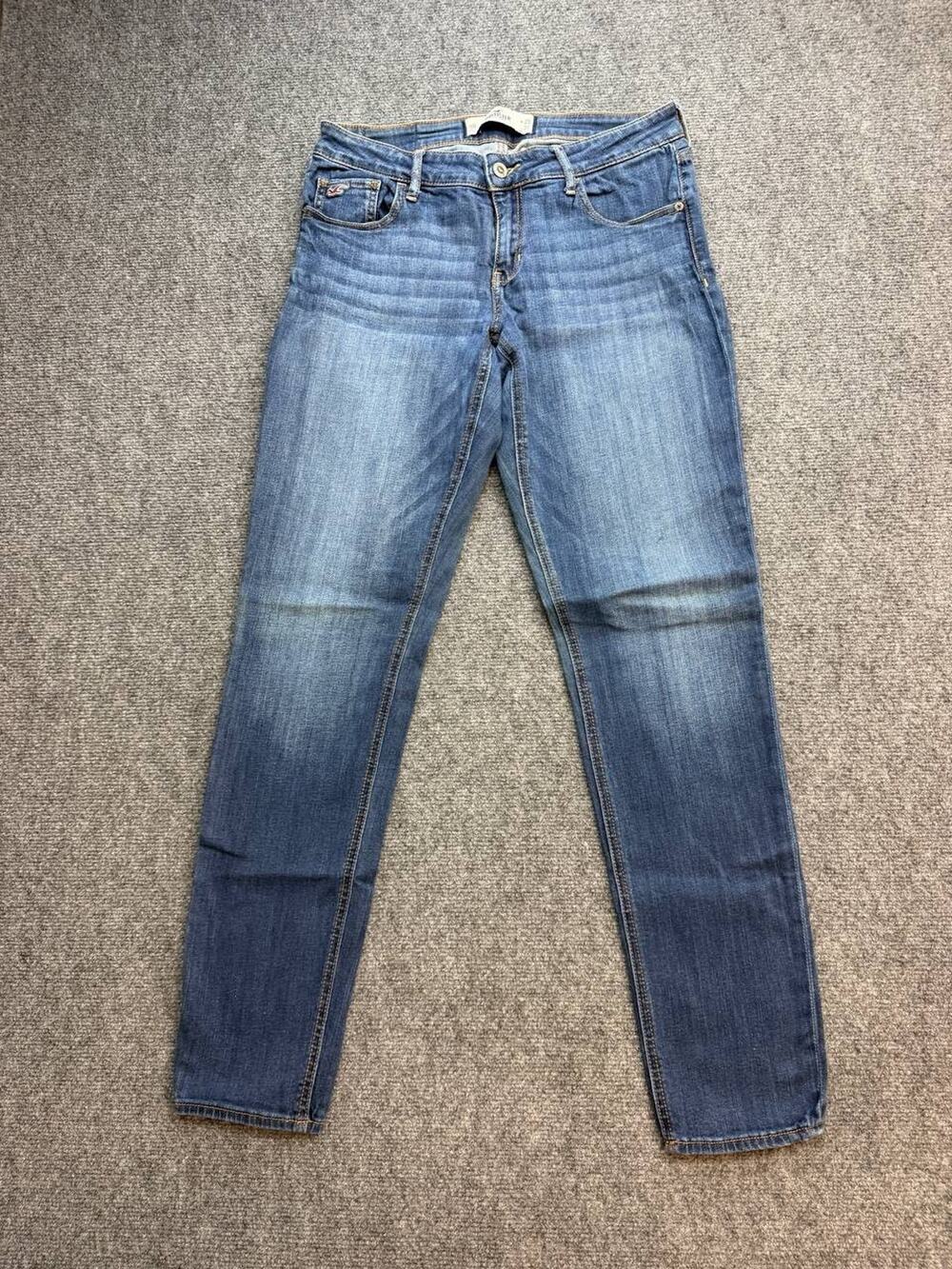 Hollister Women’s 9R W29 L31 Low Rise Straight Stretch Blue Jeans